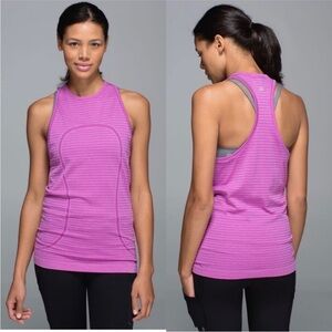 Lululemon Swiftly Tech Tank Top Rugby Stripe sz 6